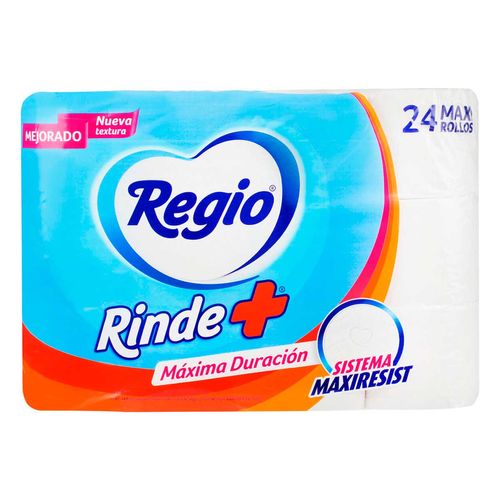 Papel Higiénico Regio Rinde + 24 Rollos