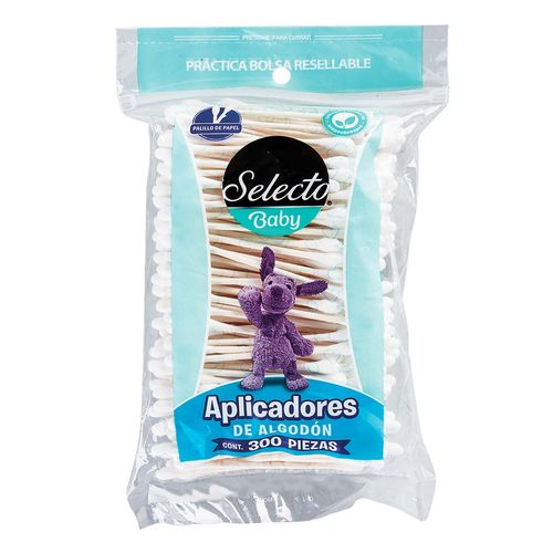 Hisopos Selecto Baby 300 Piezas