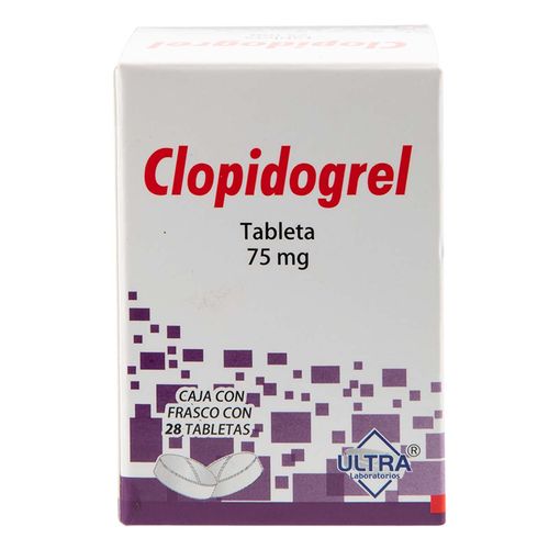 Tabletas Clopidogrel 75mg
