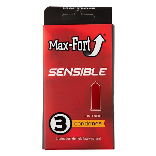 Preservativo Sensible Maxfort 3 Piezas