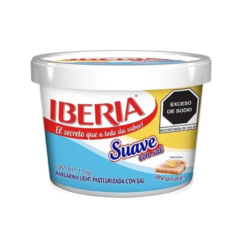 Margarina Iberia con Sal 1.3 Kg