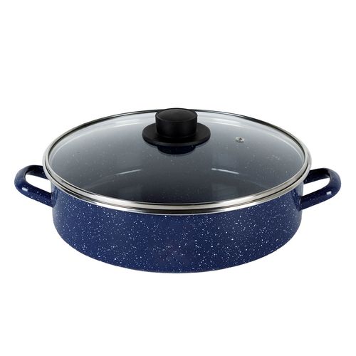 ARROCERA DE PELTRE AZUL CON