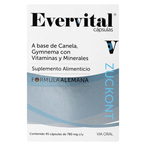 Suplemento Alimenticio Evervital con 45 Cápsulas