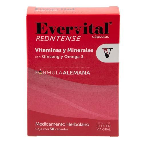 Cápsulas Vitaminas y Minerales Evervital Bomuca Caja con 30 Cápsulas