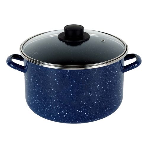 OLLA DE PELTRE AZUL CON