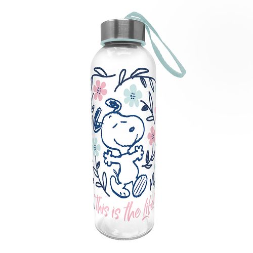 Botella Gairet Snoopy De Vidrio
