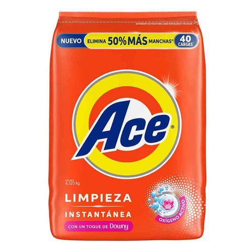 Detergente en Polvo ACE con Toque de Downy 4,320kg