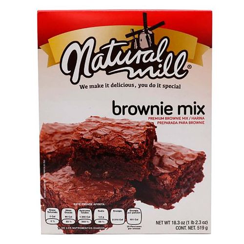 Harina para Brownie Natural Mill 519g