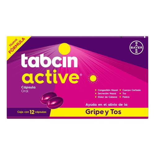 Antigripal Tabcin Active 12 cápsulas