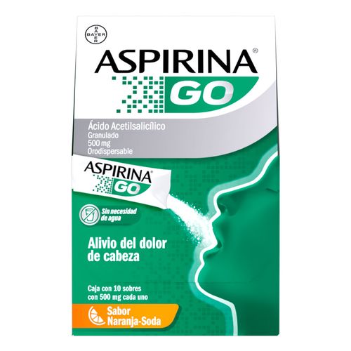 Analgésico Aspirina Go 10 sobres