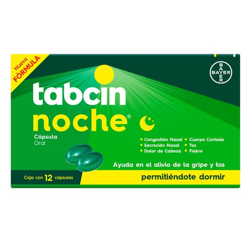Antigripal Tabcin Pods Noche 12 cápsulas