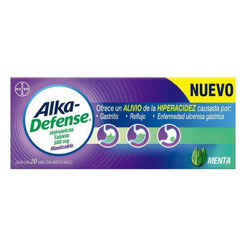Antiácido Seltz Alka Defense 20 Tabletas masticables