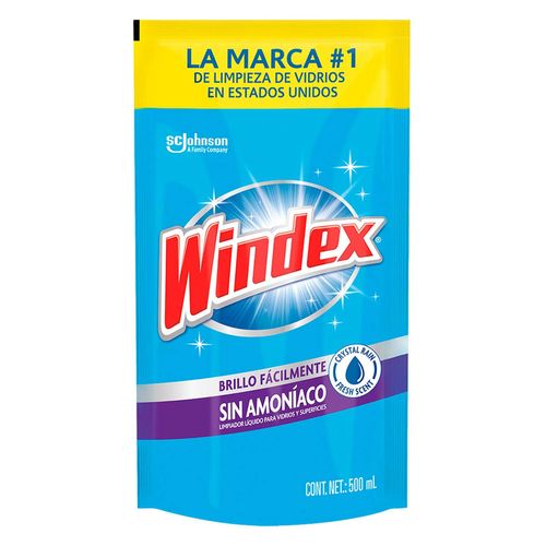 Limpiador líquido Windex sin Amonia 500ml
