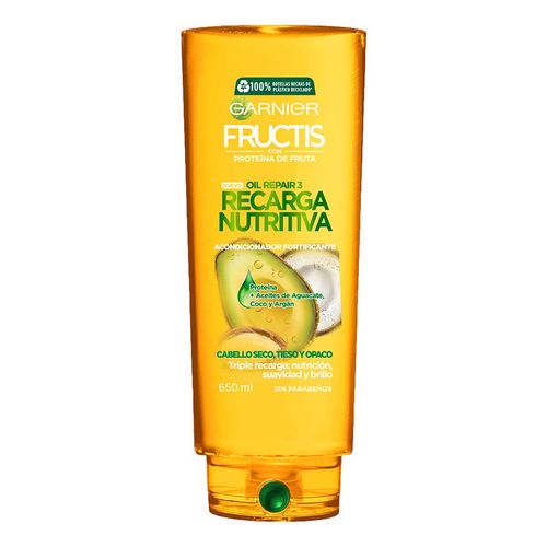 Acondicionador Garnier Fructis Oil Repair 3 Recarga Nutritiva 650ml