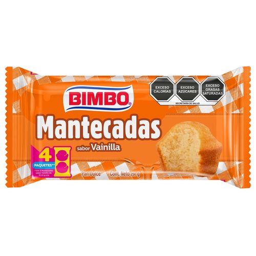 Mantecadas Bimbo 8 Piezas 250g