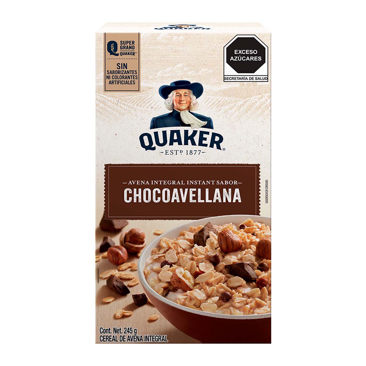 Avena Integral Sabor Chocoavellana Quaker Instantáneo 245g | Chedraui