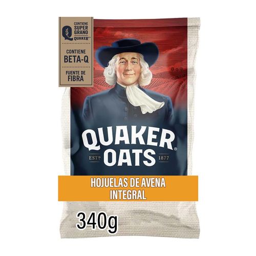 Hojuelas De Avena Integral Quaker Oats 340g