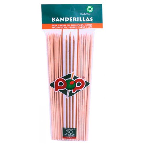 Banderillas de Madera Pop Bolsa con 50 Banderillas