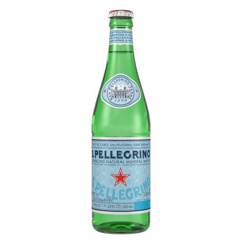 Agua de Manantial San Pellegrino con Gas Botella 505 ml
