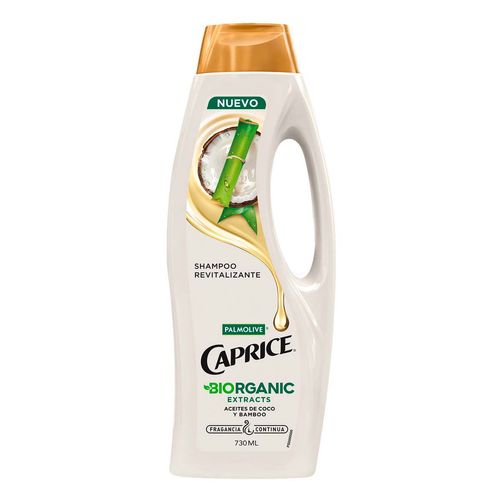 Shampoo Caprice Biorganic Extracts Aceites de Coco y Bamboo 730ml