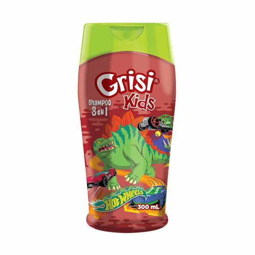 Shampoo Infantil Grisi Kids 3 en 1 Color Hot Wheels 300ml