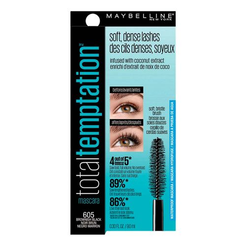 Máscara de Pestañas Maybelline New York Total Temptation Very Black 9ml