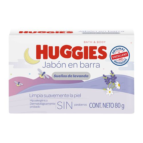 Jabón en Barra Huggies Sueños de Lavanda 80g