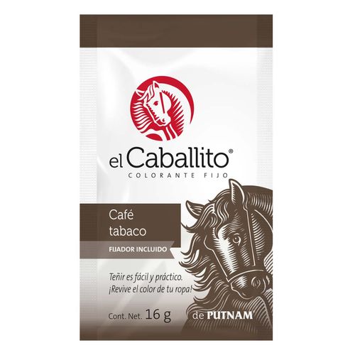 Colorante para Ropa El Caballito Café Tabaco 16g.