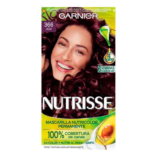 Tinte de Cabello Garnier Nutrisse 366 Acai