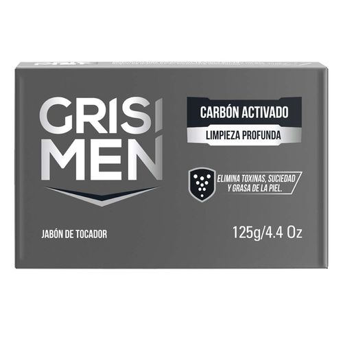 Jabón en Barra Grisi Men Carbón Activado 125g