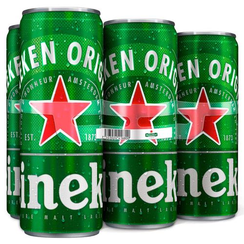 Cerveza Premium Heineken Sleek 6 Pack Lata 355ml