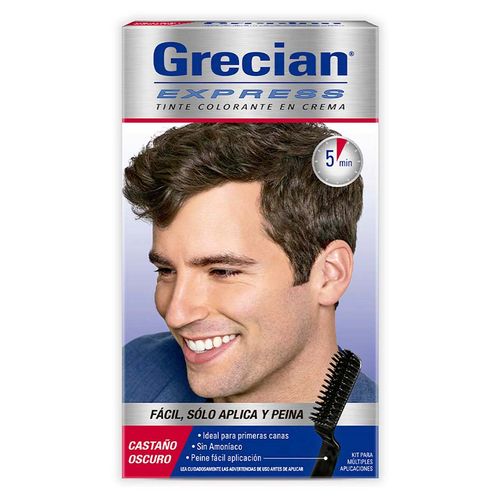Tinte para Caballero Grecian Express Castaño Oscuro 80g