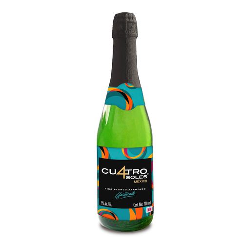 Vino Blanco Espumoso Mexicano Cuatro Soles Blend 700ml