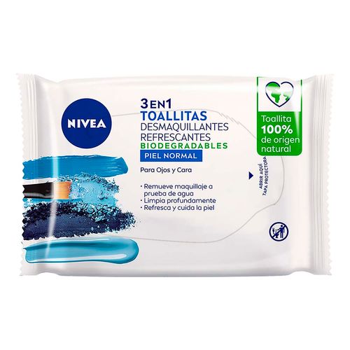 Toallitas Faciales Desmaquillantes NIVEA todo tipo de piel 25 piezas