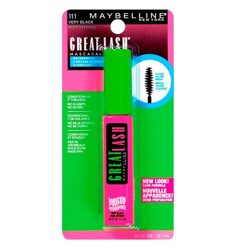 Máscara de Pestañas Maybelline New York Great Lash Very Black 12.7ml