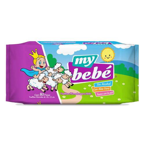Toallitas Húmedas para Bebé My Bebé 80 Toallitas