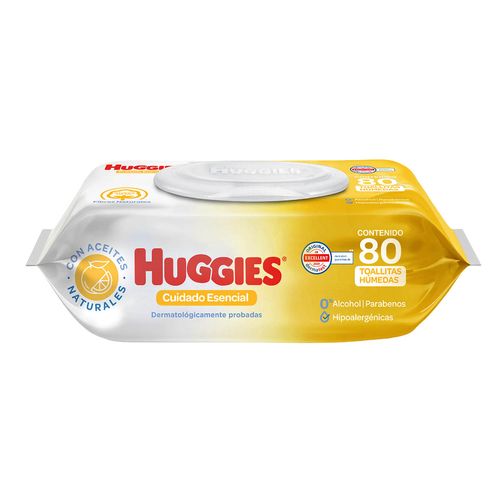 Toallitas Húmedas para Bebé Huggies Cuidado Esencial 80 Toallitas