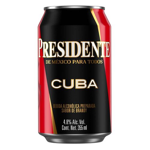 Bebida Presidente Cuba Brandy 355ml