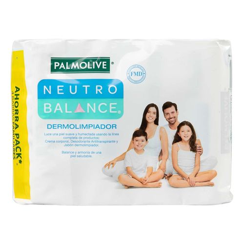 Jabón en Barra Palmolive Neutro Balance Dermolimpiador 4 Piezas 120g