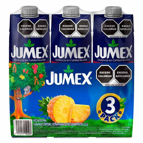 Jugo Jumex Piña Pack 3 Piezas 1L