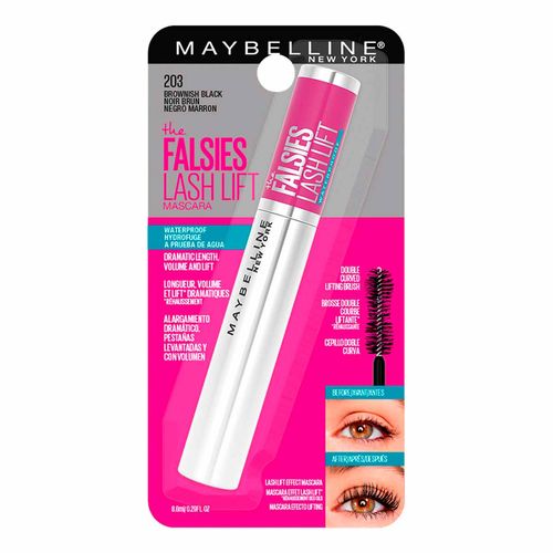 Máscara de Pestañas Maybelline New York Lash Lift Negro Marrón 8.6ml