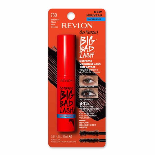 Mascara para Pestanas Revlon So Fierce Big Bad Lash Color Negro WP 10 ml