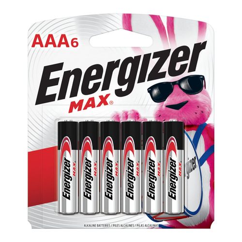 Pilas Alcalinas Energizer AAA Max 6 Pack