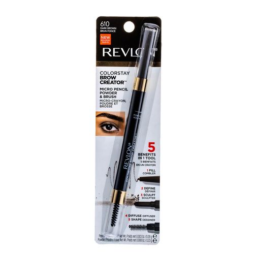 Delineador  cejas Revlon Colorstay Brow Creator tono 610 Dark Brown .09 gr