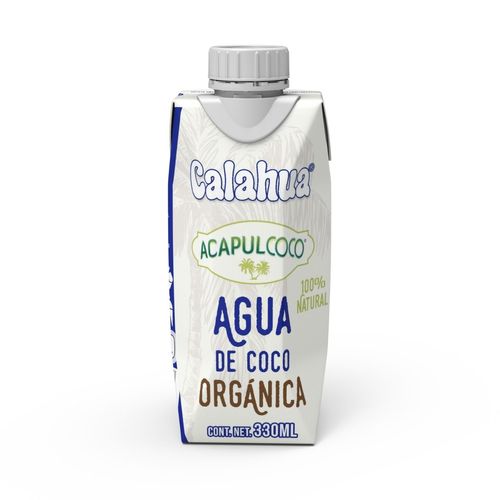 Agua de Coco Orgánica Calahua Acapulcoco 330ml
