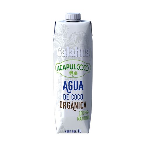 Agua de Coco Orgánica Calahua Acapulcoco 1L