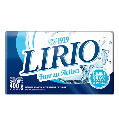 Jabón de Lavandería Lirio Blanco 400g