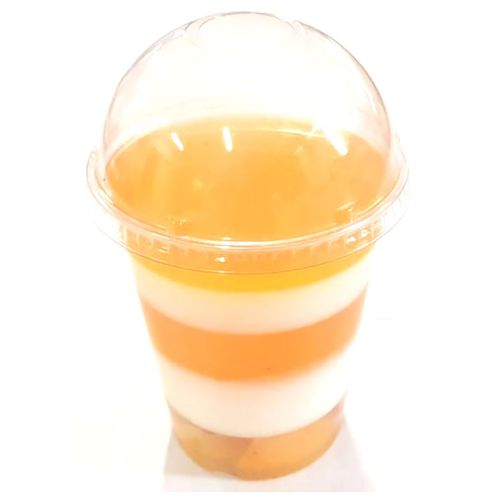 Gelatina con Durazno y Nuez Individual en Vaso