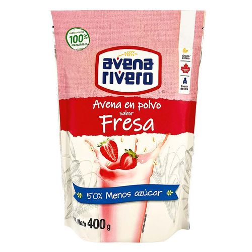 Avena en Polvo Rivero Fresa 400g