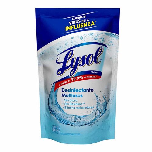 Desinfectante MuLiusos Líquido Lysol Sin Cloro Repuesto 500ml